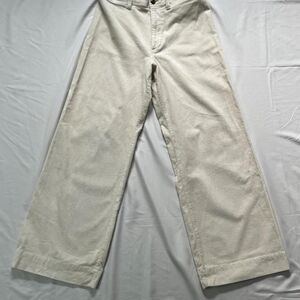 Gap Women's Cream and White Trousers